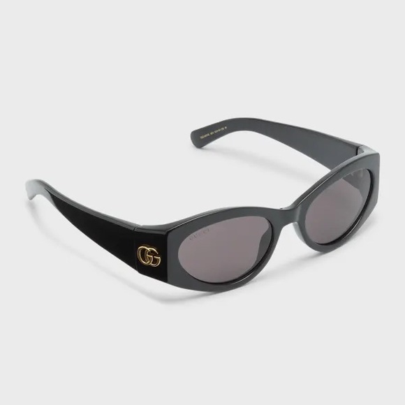 💯 Original Gucci Monogram Acetate Cat-Eye Sunglasses - Picture 2 of 16